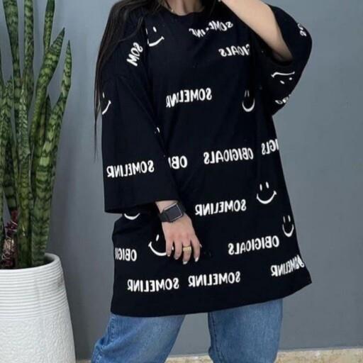 هودی طرح لبخندهودی آستین سه ربعهودی شیک  هودی زیبا هودی جدیدهودی کلاهدارهودی مشکی